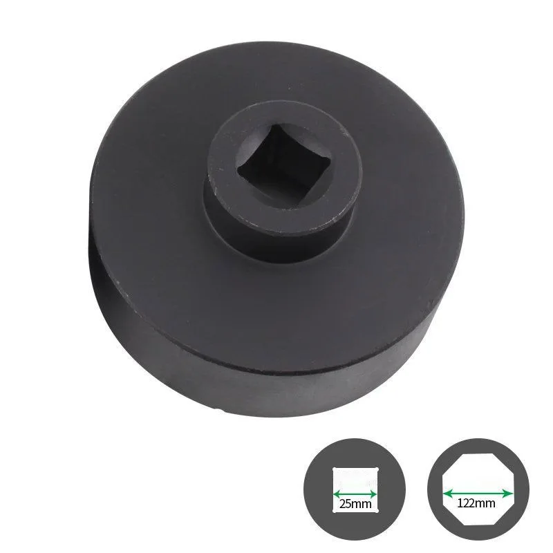 Bridge Shaft Head Sleeve Pneumatic 122mm124mm Octagonal Sleeve Wind Gun Special Shaft Head Sleeve Wrench Tool