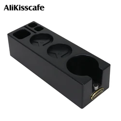Espresso Tamping Station Tamper Distributor Stand Fit For 51mm 54m 58mm Portafilter Holder Adjustable Coffee Accessories Barista