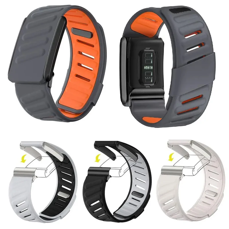 

SportFlex браслет Soft-Touch силиконовый водонепроницаемый и защищенный от пота сменный ремешок, совместимый с WHOOP 4.0 HRM