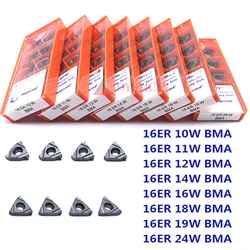 10 pz 16ER 16IR 8W 9W 10W 11W 12W 14W 16W 18W 19W 20W BMA Carmex inserti in metallo duro tornio tornitura utensile lama filettata CNC nave libera