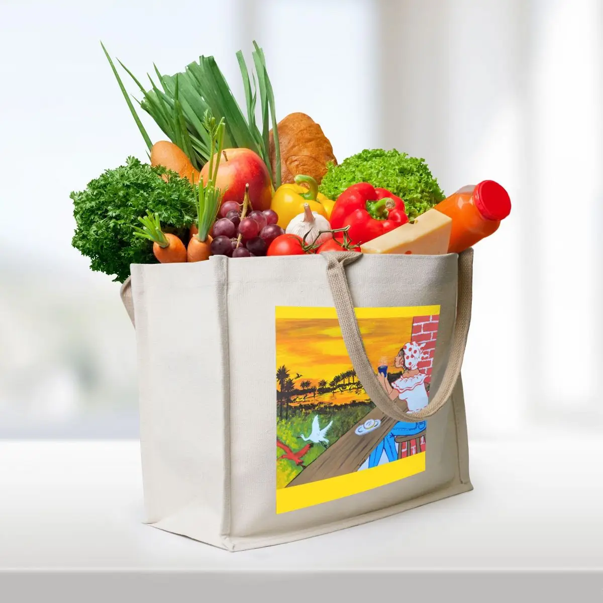 come on the plains Tote Bag hand bag ladies Big bag Women's reusable shopping