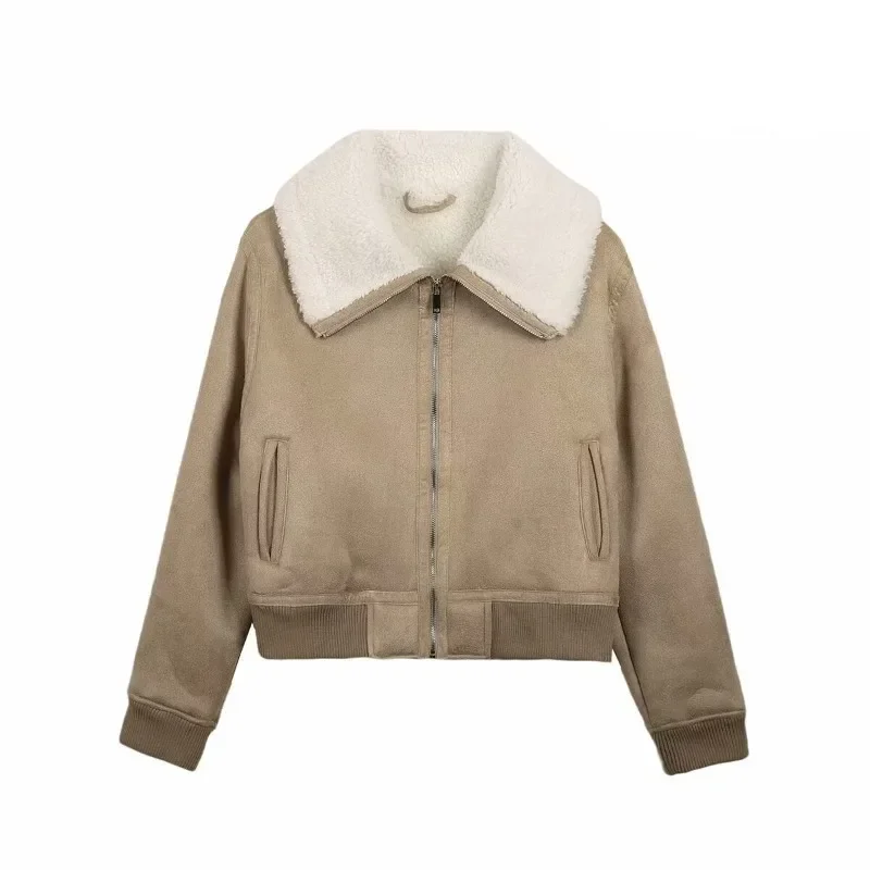 

TRAFZR стеганое пальто цвета хаки, женские куртки, элегантные и красивые женские пальто, теплые женские зимние пальто, женское модное укороченное пальто