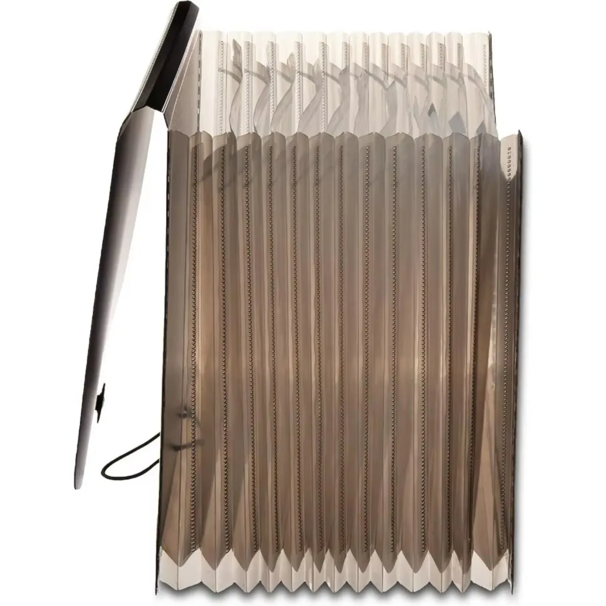 Black Expanding File Folder Letter Size - Multi-Pocket Organizer for Office & School
