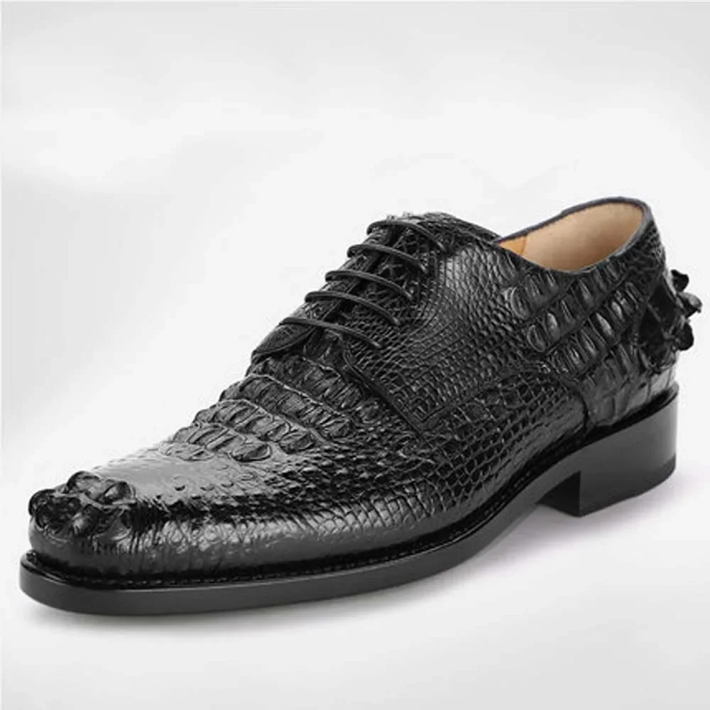 gete scarpe in coccodrillo abbigliamento maschile Uomo formale manuale in pelle affari per il tempo libero