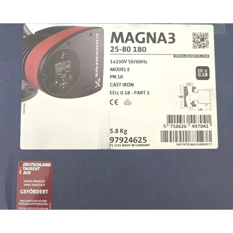 

2026 NEW Magna3 32 - 80 180mm Circulation Pump [12 Month Warranty]
