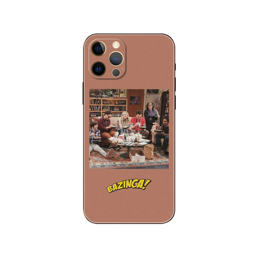 Black tpu case for iphone 5 5s se 6 6s 7 8 plus x 10 XR XS 11 12 13 mini pro MAX back cover TBBT Big Bang Theory