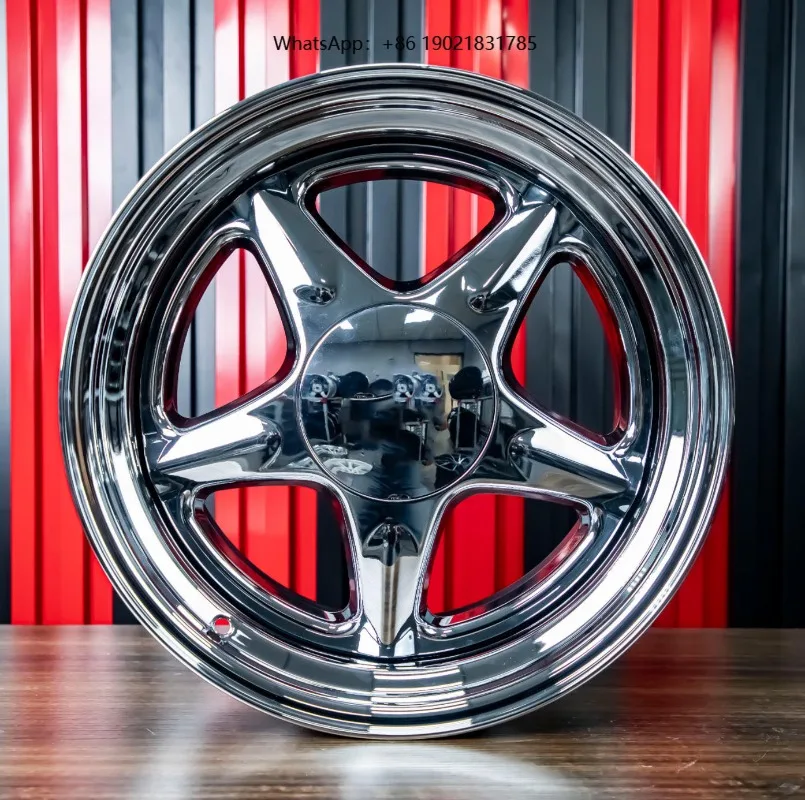 New Forged Chrome-plated Reflective 5-Star Custom Passenger Car 2-Piece Aluminum Alloy Wheels with Silver for S5