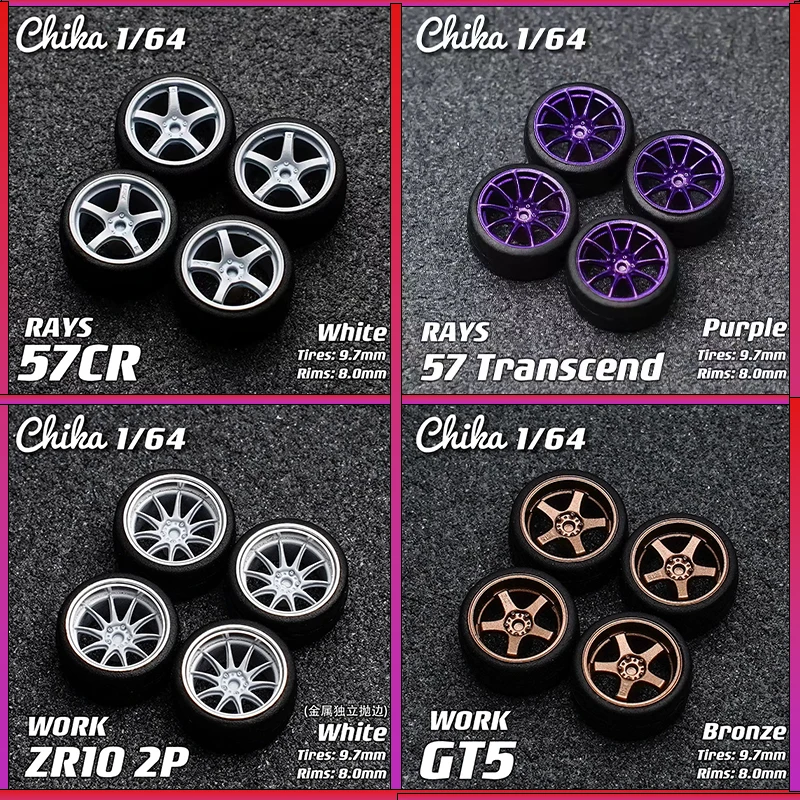 

Модифицированные колеса 1/64 Чика, колеса 9,7 мм, подходящие для статической модели автомобиля 1:64, модификация аксессуаров