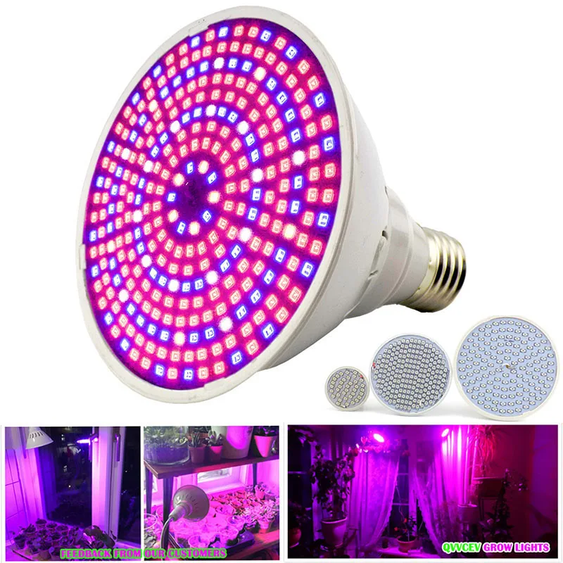 

200 290 Full spectrum Led Plant Grow Light Bulbs E27 Lamp for hydroponics Room Flower greenhouse Vegetable growing Indoor