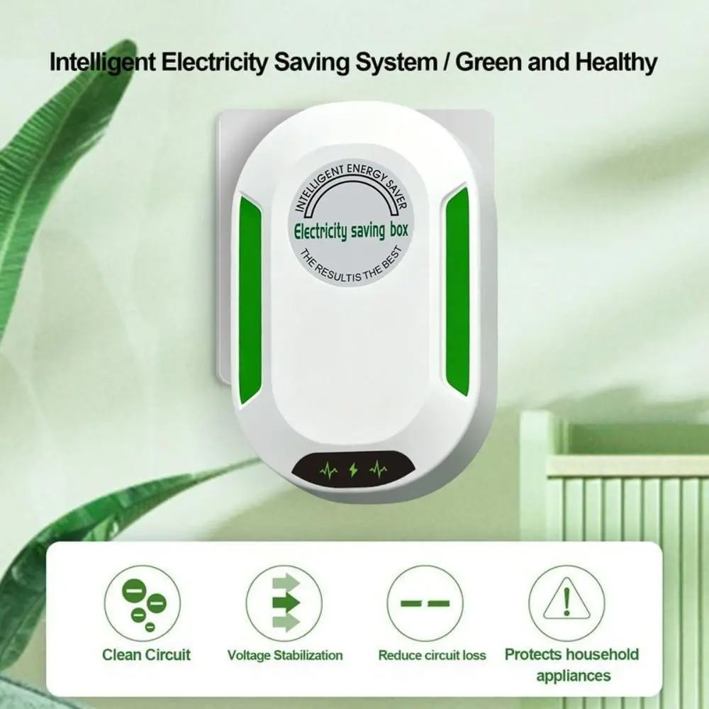 US/EU/UK Adapter Electricity Saving Box Power Save Stable Performance Electric Energy Saver Saver Cost Reducing Smart