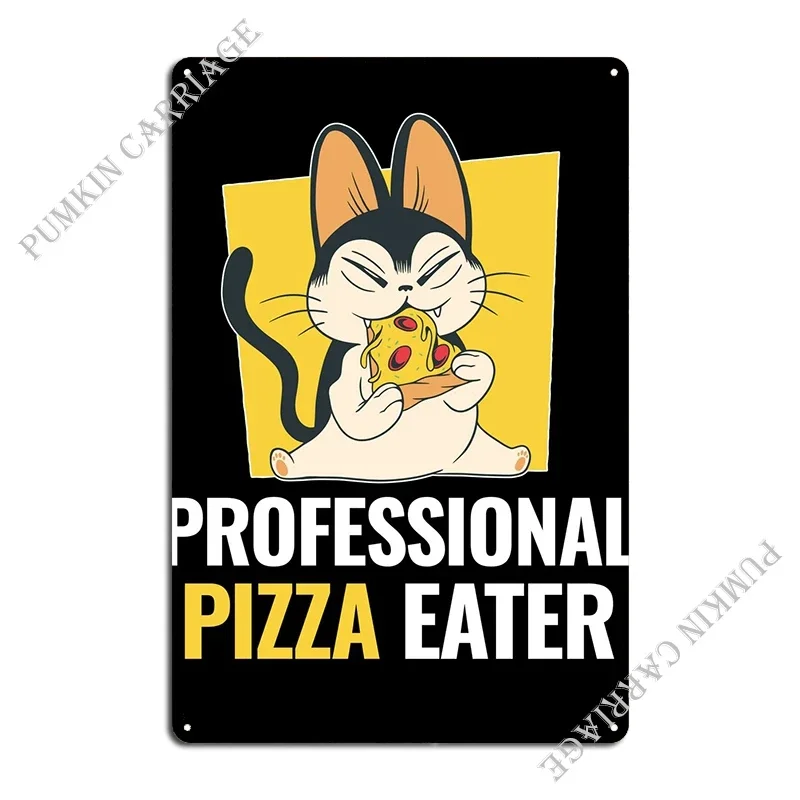 Professional Pizza Eater Metal Signs Bar Garage Living Room Wall Decor Tin Sign Poster