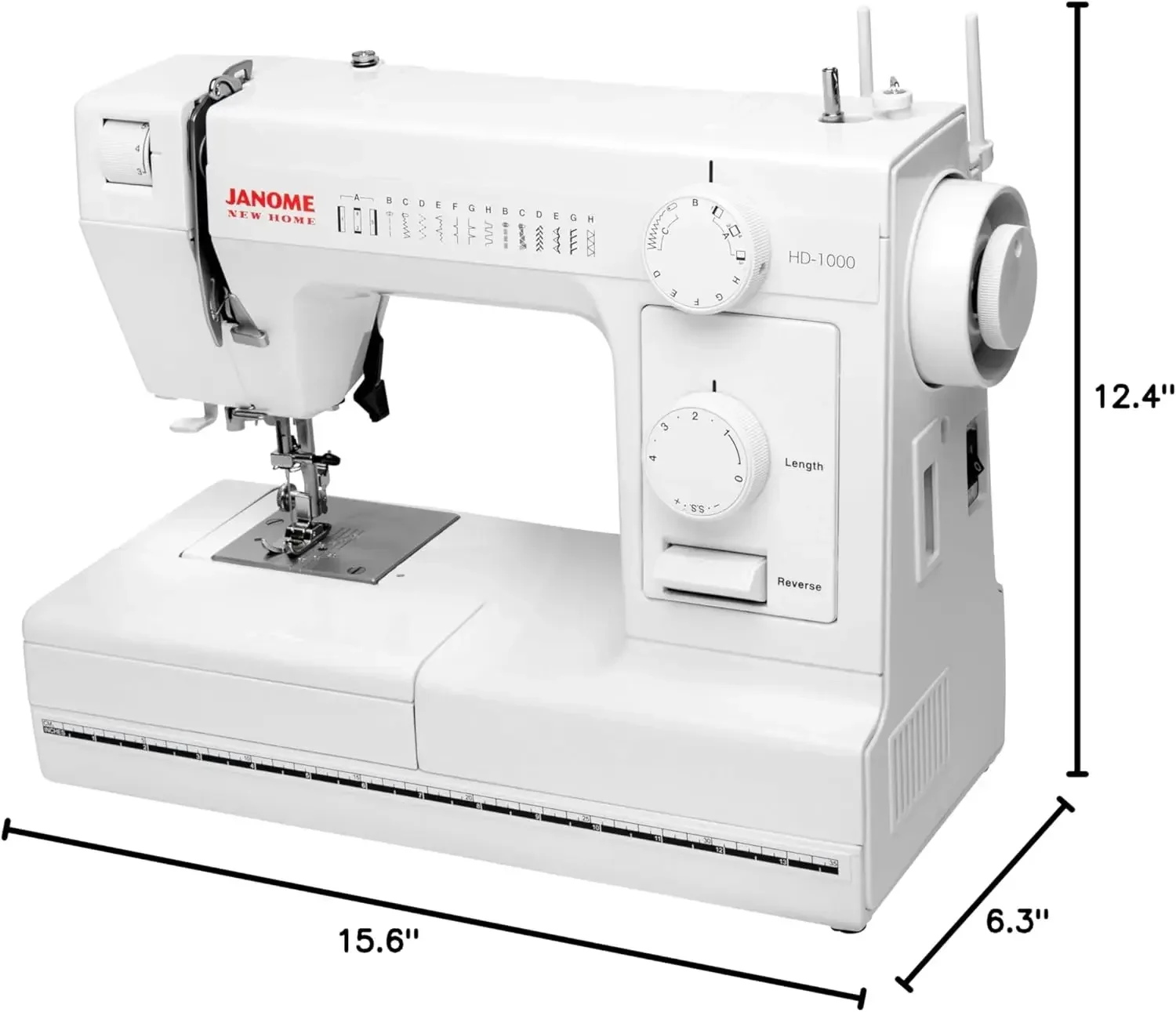 Janome HD1000 Heavy-Duty Sewing Machine with 14 Built-In Stitches