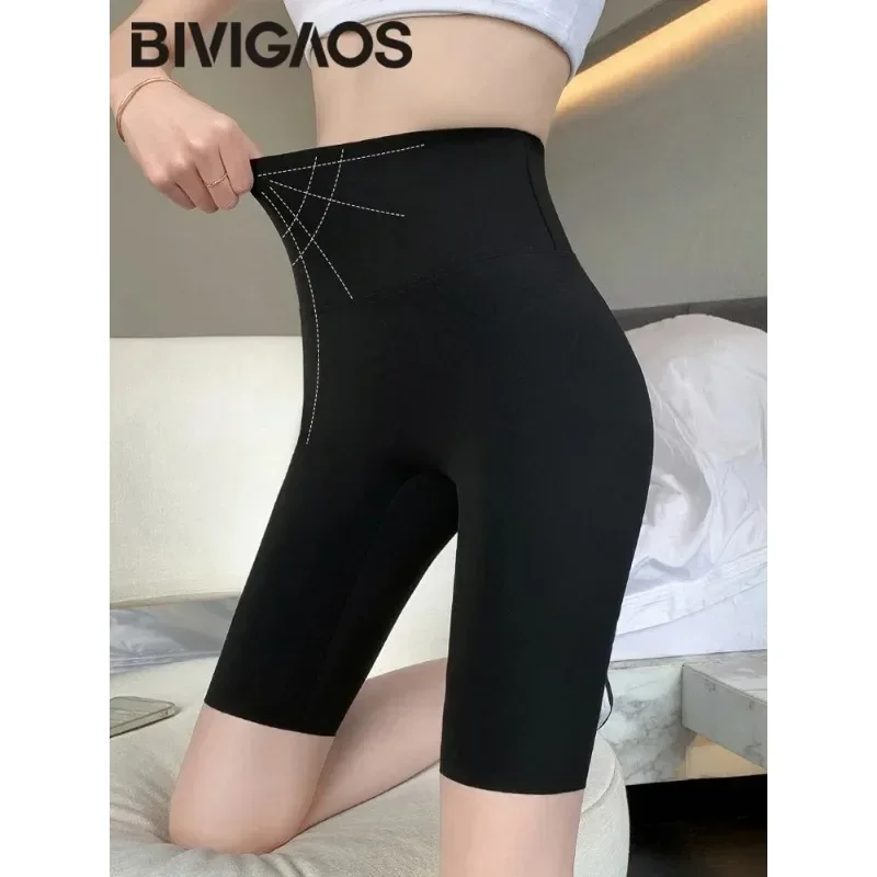 Summer High Waist Shark Shorts Women Slim Skinny Knee Length Sports Shorts Yoga fitness Seamless Stretchy Shark Short Leggings