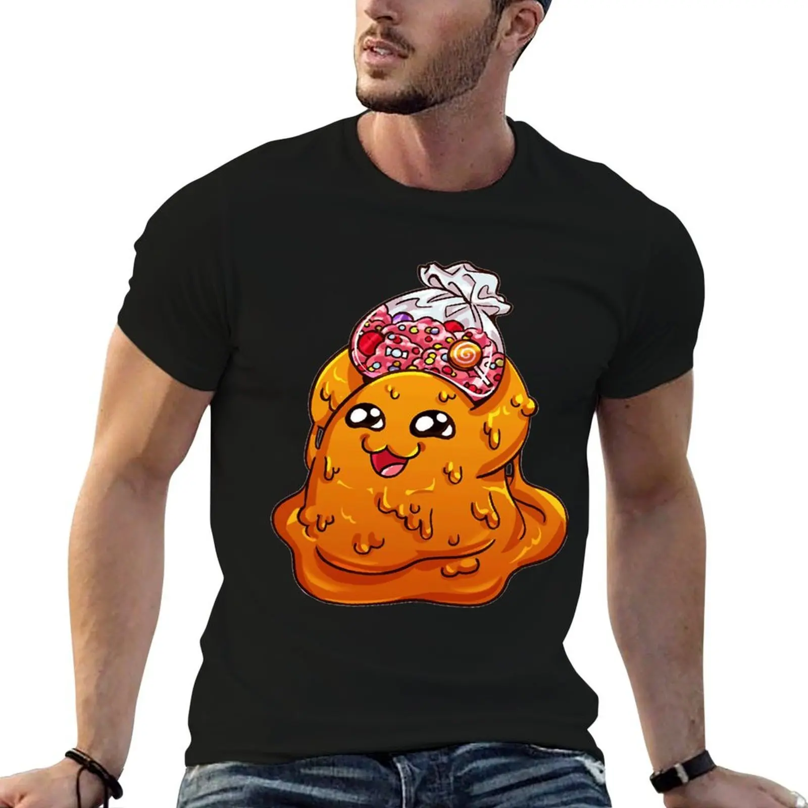 

SCP-999 The Tickle Monster With Candy Bag T-Shirt t shirts for man cotton funny man tshirt T-Shirt