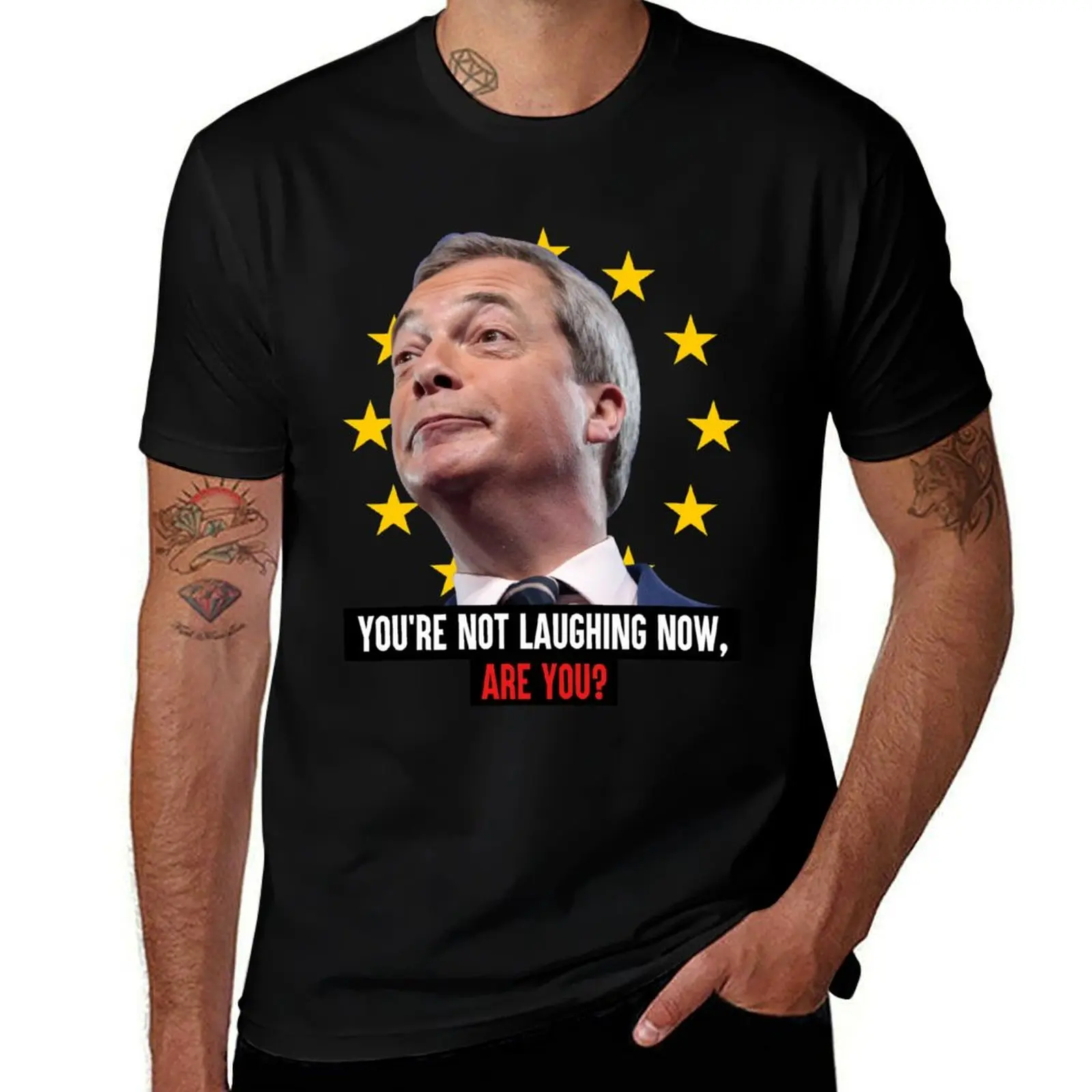 Футболка Nigel Farage Brexit с минималистичным графическим принтом