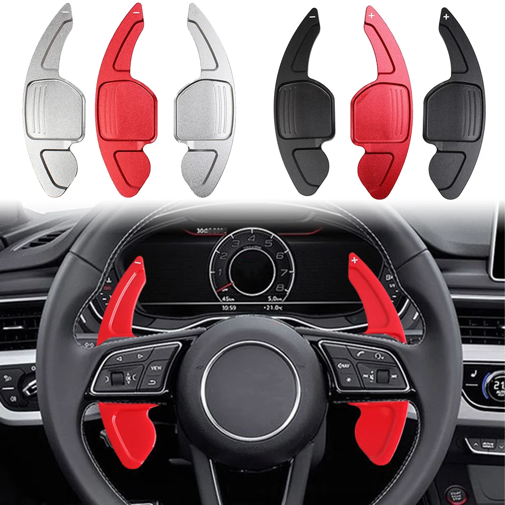 

For Audi A3 S3 A4 S4 B8 A5 S5 A6 C7 S6 A8 R8 Q3 Q5 Q7 TT Aluminum Steering Wheel Shift Paddle Extension Cover