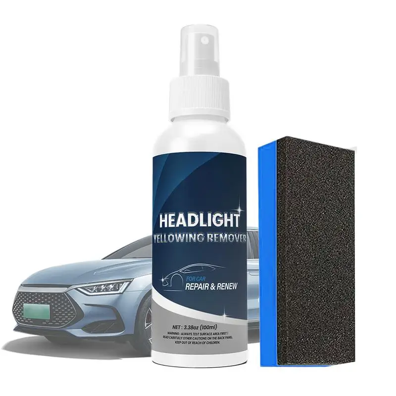 

Headlight Restoration Car Headlight Scratch Restorer Fluid Headlight Repair Kit For Dull Yellowed And Oxidized Headlamps With