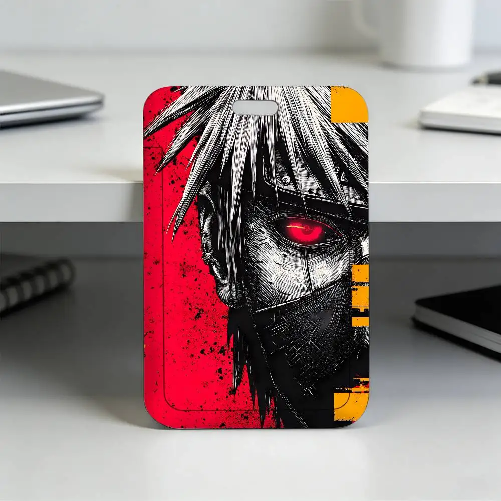 Anime N-NARUTO Akatsuki Itachi Sharingan Transparenter Kartenhalter Mitarbeiter Plastik-Schiebeabdeckung Schlüsselband Arbeits-Geschäfts-ID-Tasche Bus – Detail 20