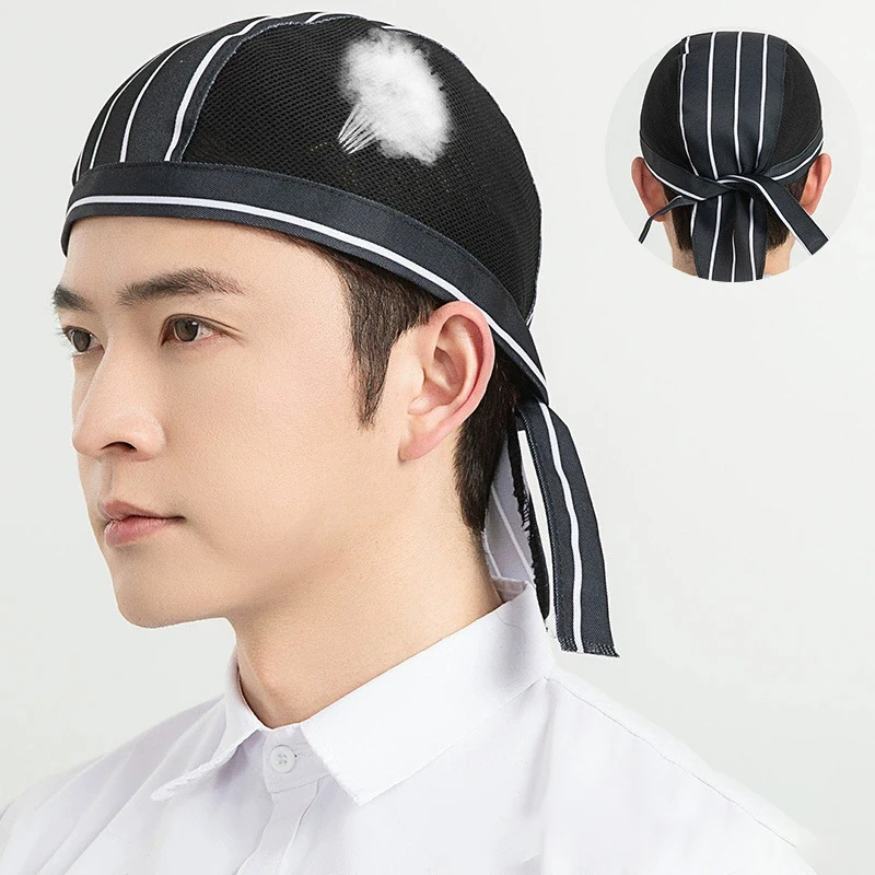 تنفس شبكة كوك قبعة 3 قطعة قبعة الطاهي خدمة الغذاء المطبخ قبعة العمل فندق مطعم مقصف مخبز بيكر قبعة الطبخ المنزلية