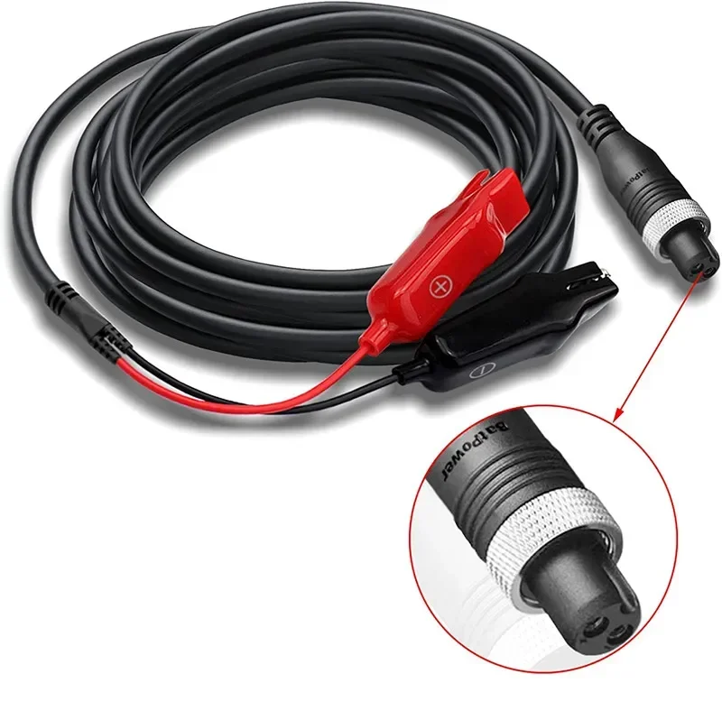 1.5 متر 2PIN كليب تمديد سلك الطاقة الكهربائية الصيد بكرة كابلات الموصلات جزء