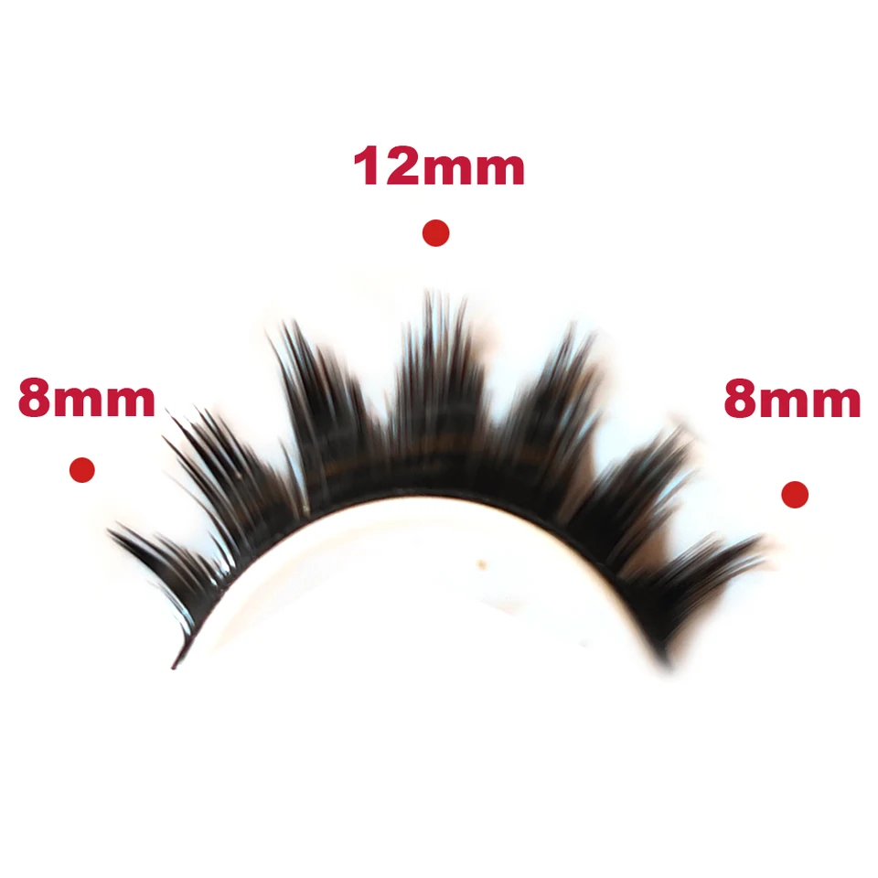 10 Pares de Pestañas Postizas 3D Gruesas Dramáticas Faux Mink Largas Hechas a Mano Cosméticos 3