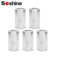 Soshine 3 AA to D Battery Convertor Adapter Portable Holder Storage Box 3 AA to 1 D Size Switcher Converter Battery Holder Case