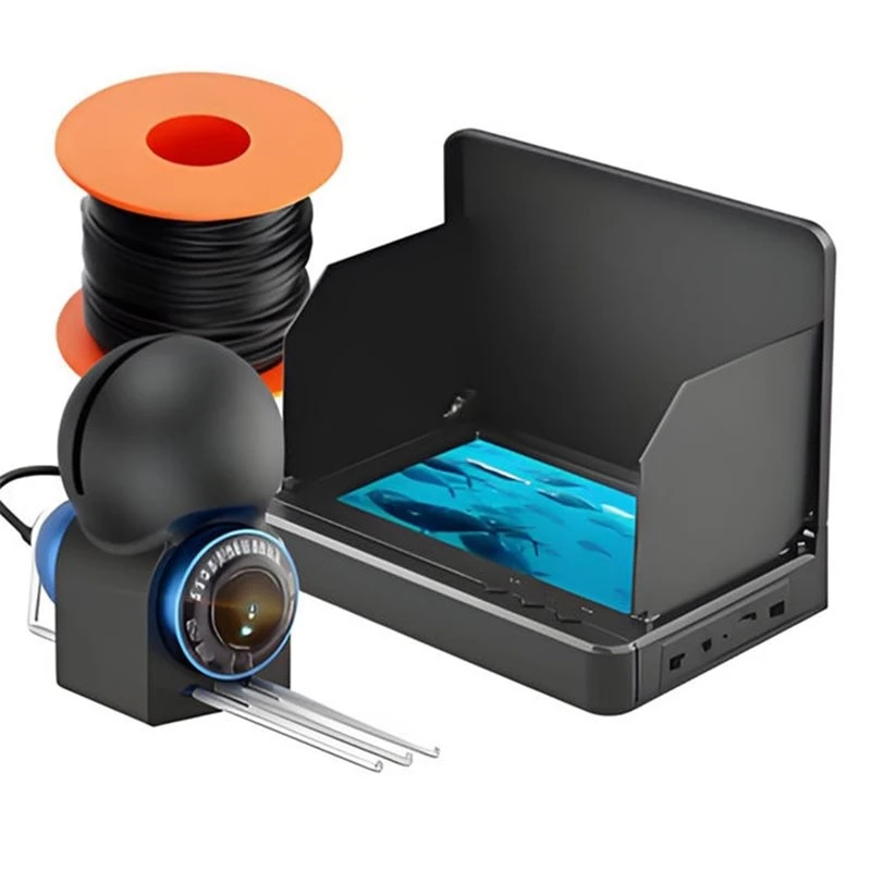 Quality Outdoor Underwater Fish Detector With Display Visible Underwater Fishing Device 4.3-Inch Screen, 20 Meter Cable Length
