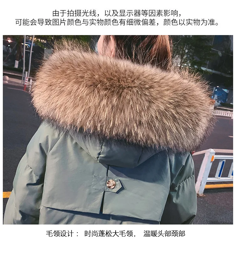 Winter coat 2023 new loose fitting cotton jacket women\'s mid length thickened down cotton jacket over knee cotton jacket parka