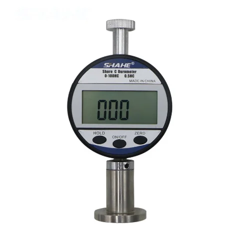 

Digital Shore Hardness Tester Meter Gauge with Test Microporous Material Used Make Shoes Compression Rate 50% Stress 0.049 MPa