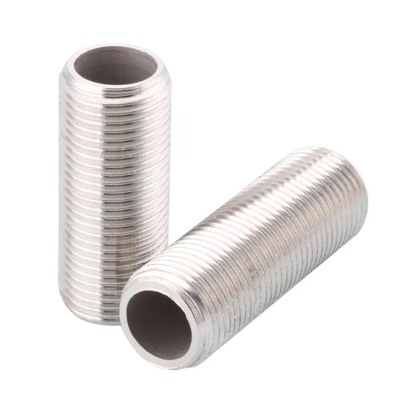 304 Stainless Steel Hollow Male Thread Rod Length 30-150mm Hollow Screw Rod Bar 1/8" 1/4" 3/8" 1/2" 3/4" 1" 1-1/4" 1-1/2" 2"