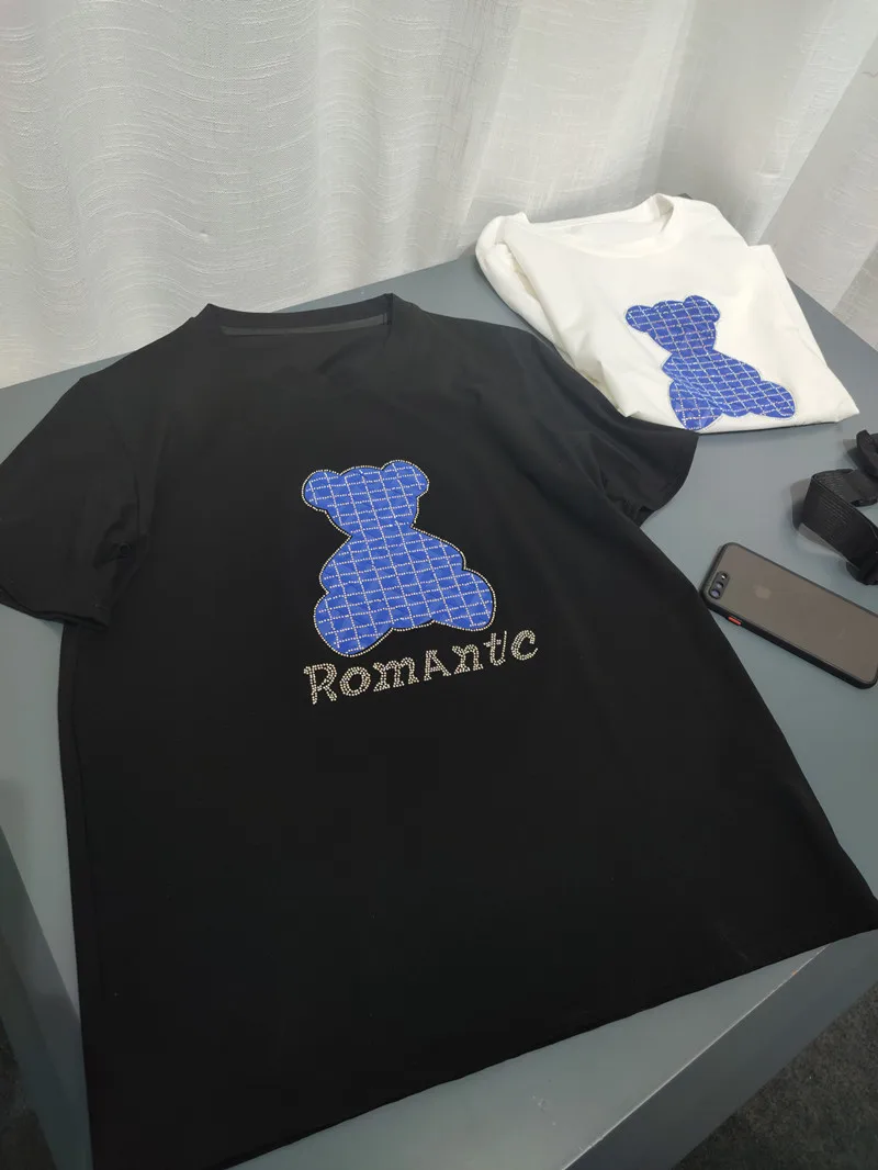 Summer trend new slim printed T-shirt casual women's casual half-sleeve short-sleeved top