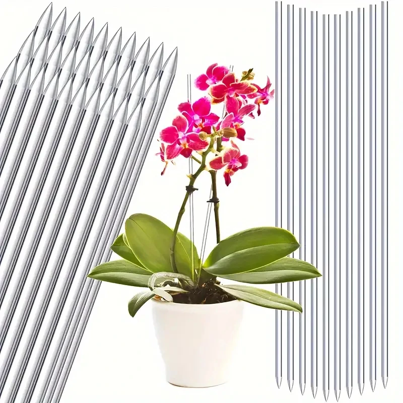 15.6 Inch Clear Acrylic Plant Stakes for Garden Orchid Clear Plant Sticks for Home And Garden