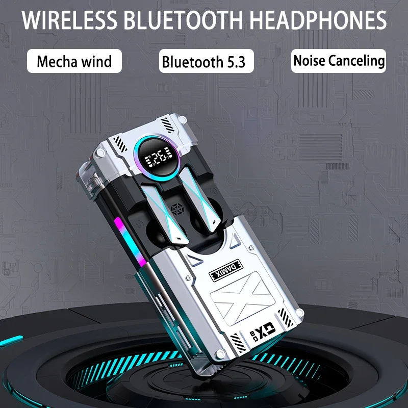 

2024 TWS Bluetooth Earphones Noise Canceling Earbuds Wireless Headphones HD Call Stereo Sports Headsets With Mic For Smartphones