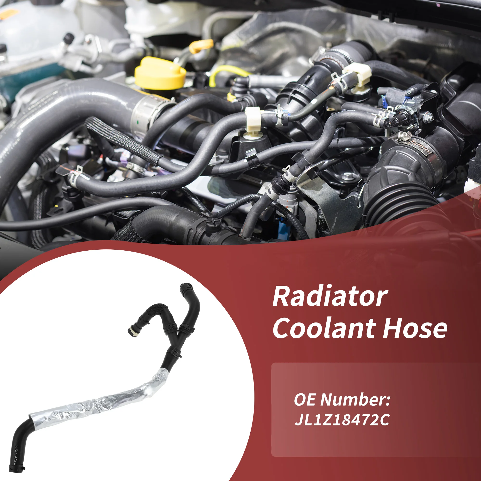 UXCELL No.JL1Z18472C HVAC Heater Waterafvoerslang voor Ford Expedition 2018-2021