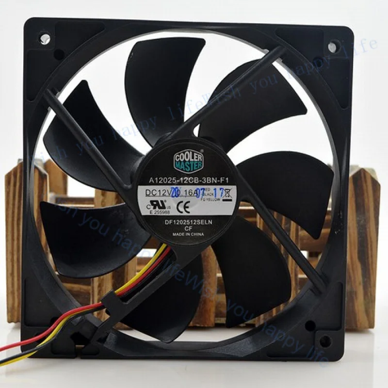 ll-クーラーマスター-a12025-12cb-3bn-f1-120-120-25mm-12v-016a-3ピン冷却ファン-12cm