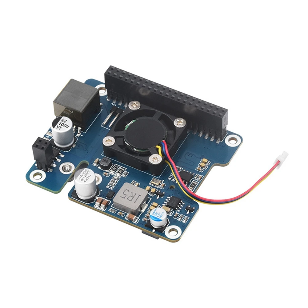 Waveshare for Raspberry Pi 5 PCle to M.2 HAT+ PoE Expansion Board Adapter Board Supports IEEE802.3af Network for RPi 5