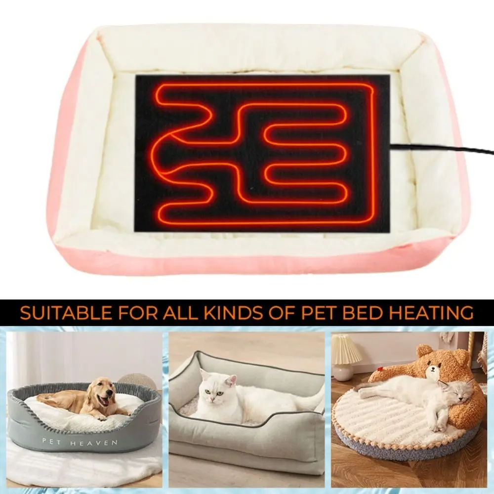 Pet Dog Heating Pad Warm USB Folding Heated Sheet Waterproof Car Seat Mat Cushion Pet Reptile Winter Outdoor Warm