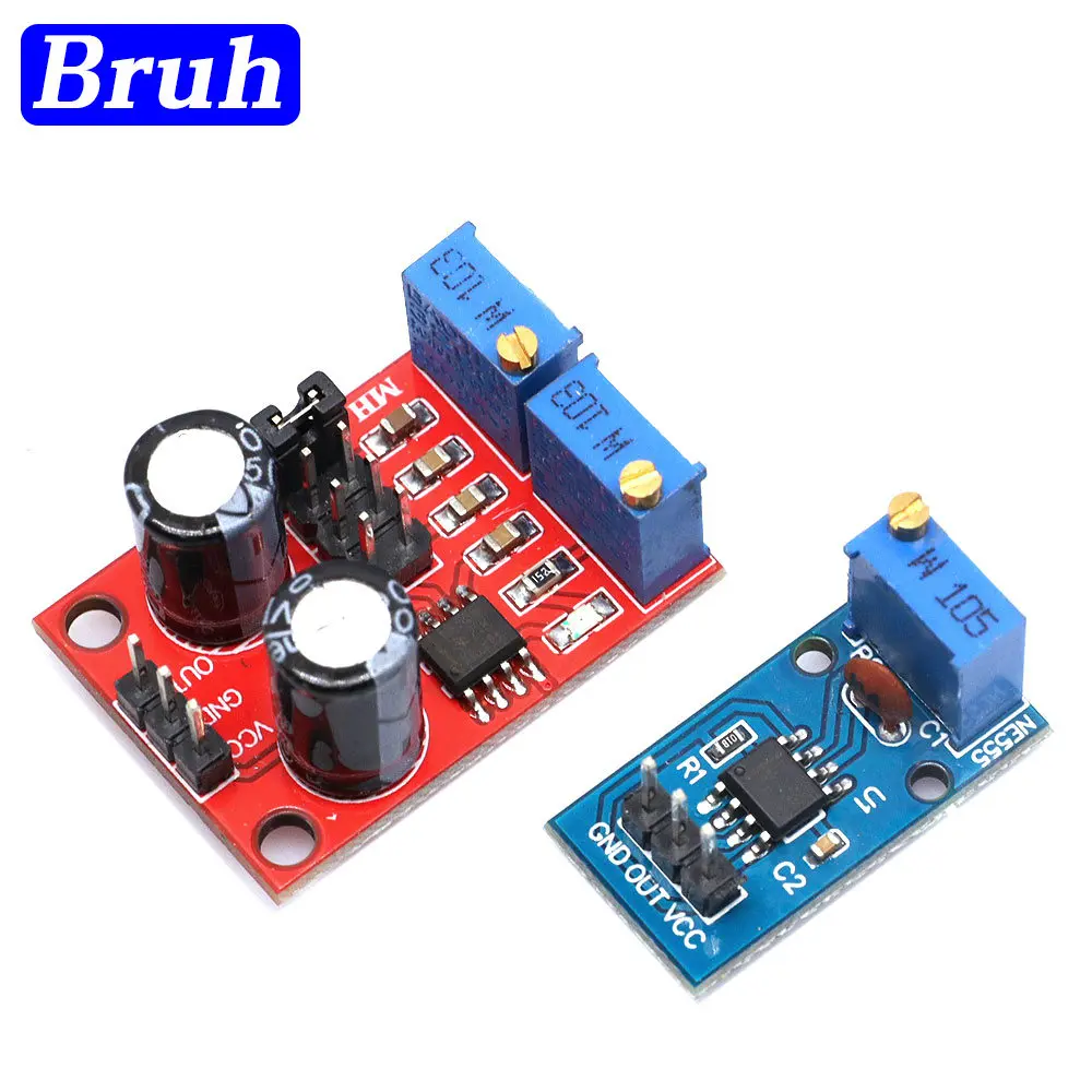 NE555 Pulse Frequency Duty Cycle Adjustable Module Square Wave 5V-12V Signal Generator For Arduino Smart Car pulse frequency
