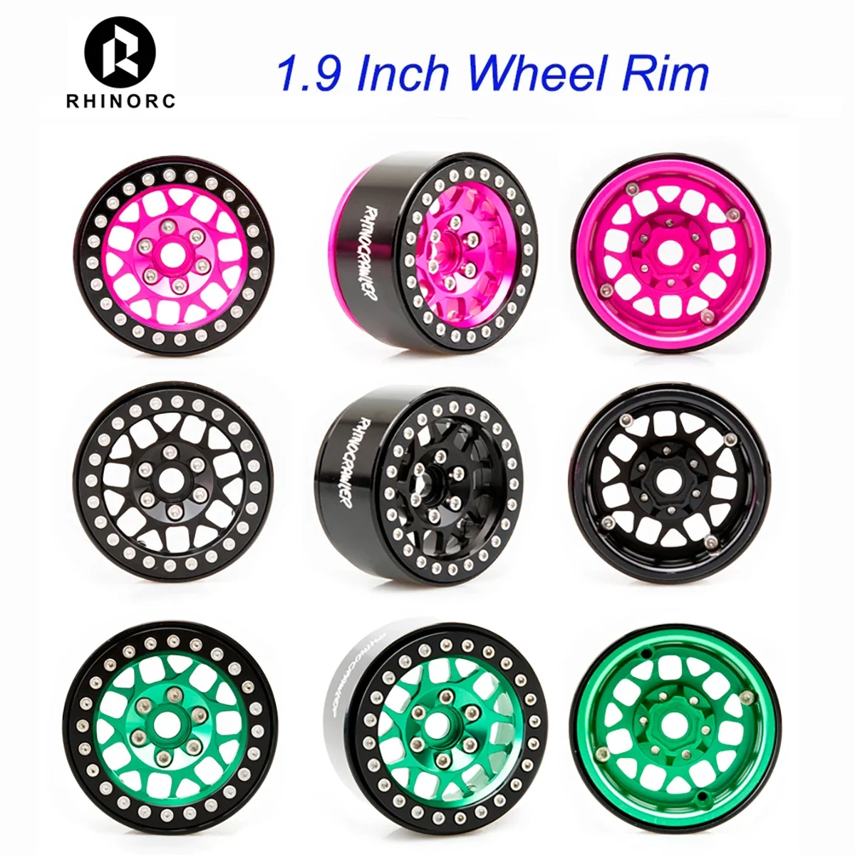 

4PCS Aluminum 1.9 Inch Wheel Rim Upgrade for Axial SCX10 RR10 Wraith TRX4 TRX-6