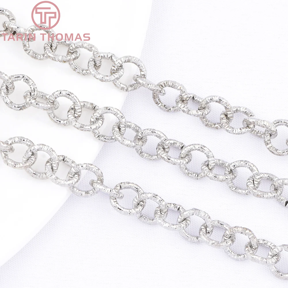 (10061) 18K Gold Color Brass Alloy Circular Elliptical Necklace Chains Bag Chain High Quality DIY Jewelry Making Accessories image 5