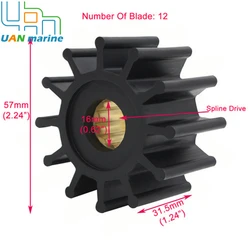 1210-0001 Sea Water Cooling Pump Impeller Kit For Jabsco 1210-0001 1210-0003 1210-0001-P CEF500107 KASHIYAMA SP30