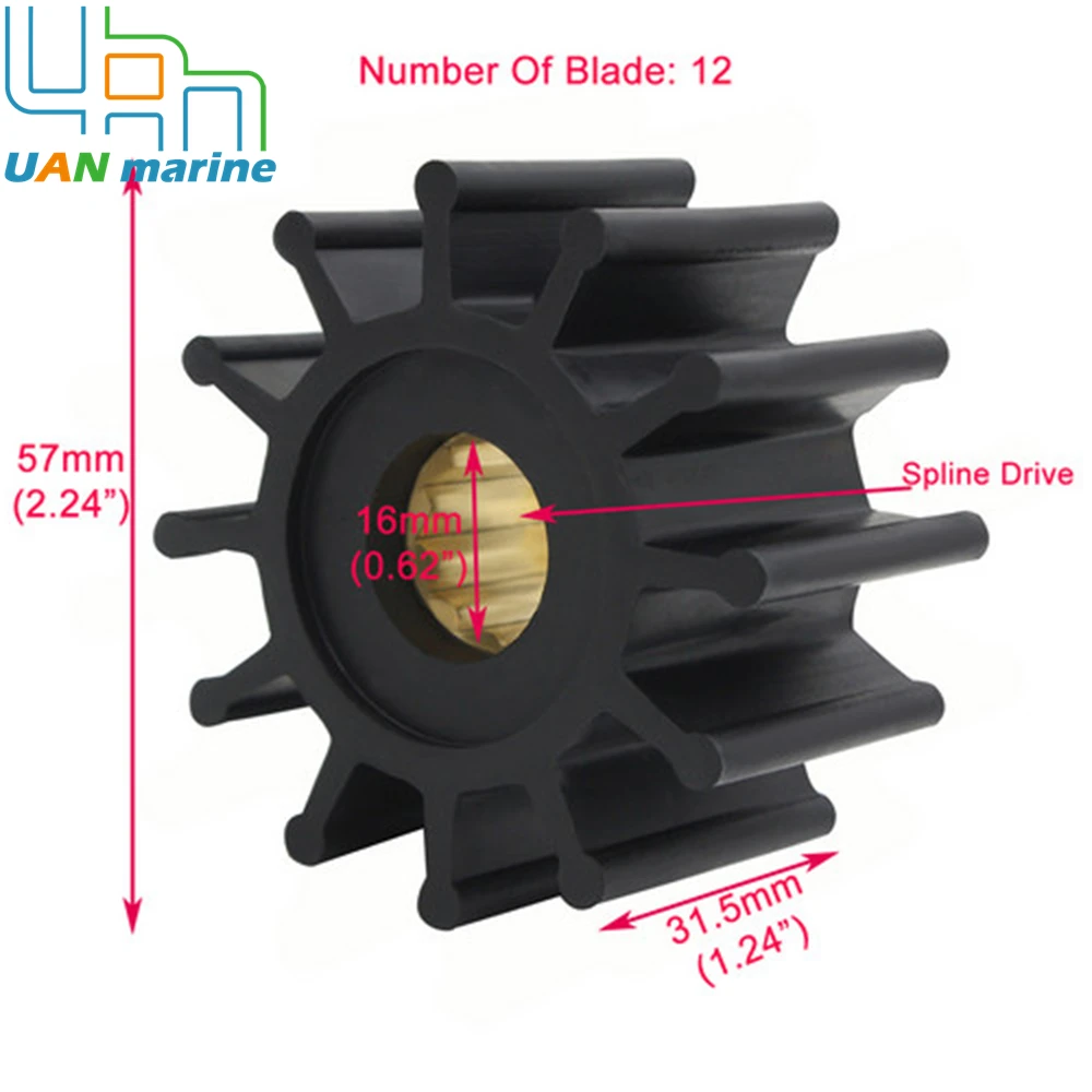 1210-0001 Sea Water Cooling Pump Impeller Kit For Jabsco 1210-0001 1210-0003 1210-0001-P  CEF500107 KASHIYAMA SP30 