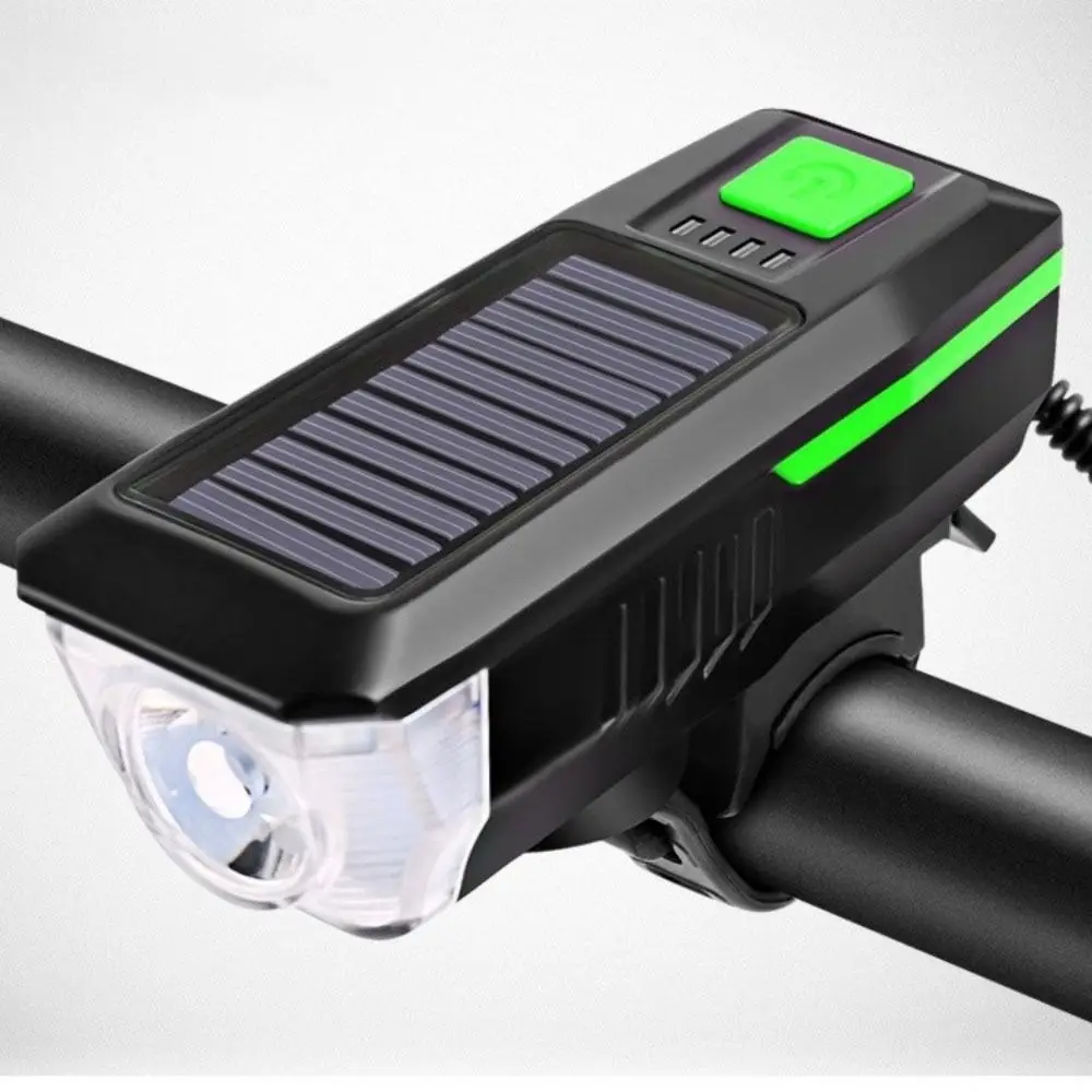 ضوء دراجة يعمل بالطاقة الشمسية قابل لإعادة الشحن عبر USB، 3 أوضاع، مصباح أمامي للدراجة، ضوء قوي مع مصباح أمامي للركوب الليلي #3