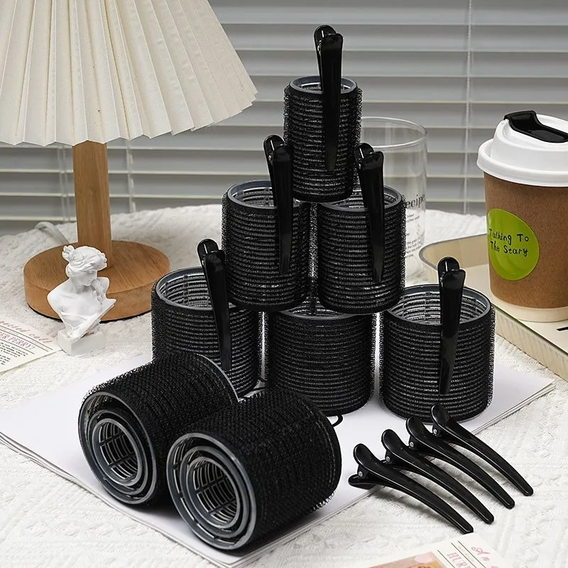 30 قطعة مجموعة تصفيف الشعر بدون حرارة بكرات ذاتية الإمساك 18 قطعة بكرات شعر و12 قطعة مقاطع سهلة الاستخدام أدوات تجميل للعناية بالشعر #3