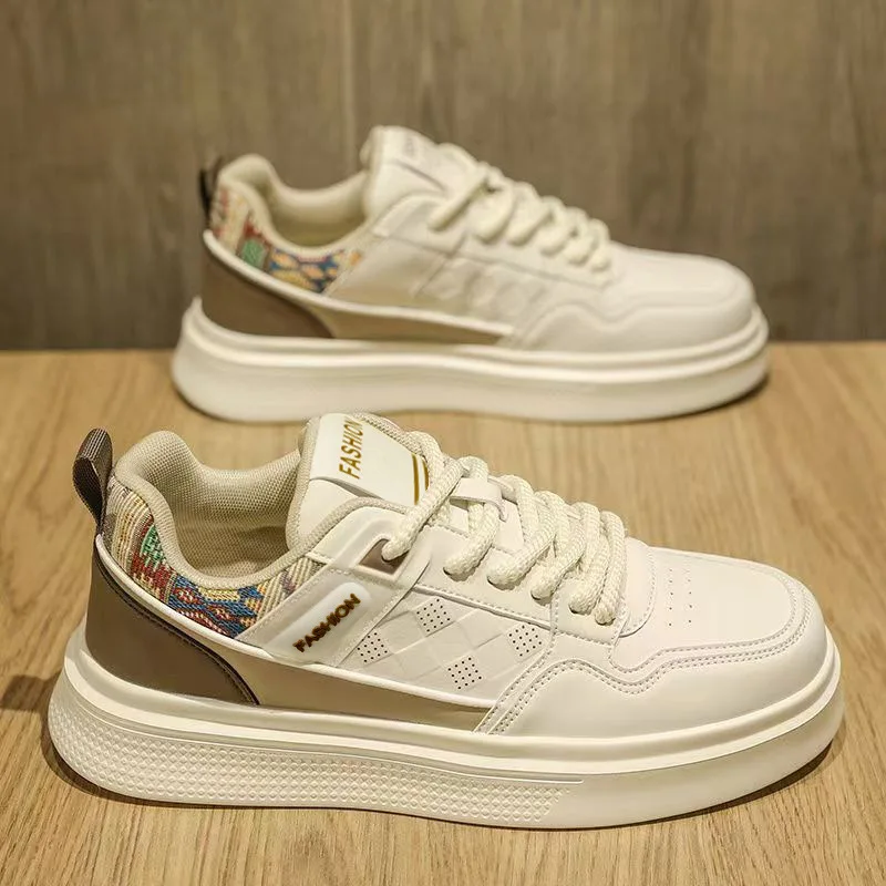 Men's Versatile Sports-Leisure Board Shoes Soft Sided White Outdoor Running Shoes Summer Trend 2026