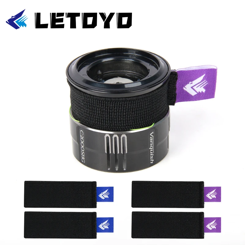 LETOYO 4pcs flexible Spinning reel spool belt with handle Durable fishing Reel spool Cover fishing Accessories fishing tool