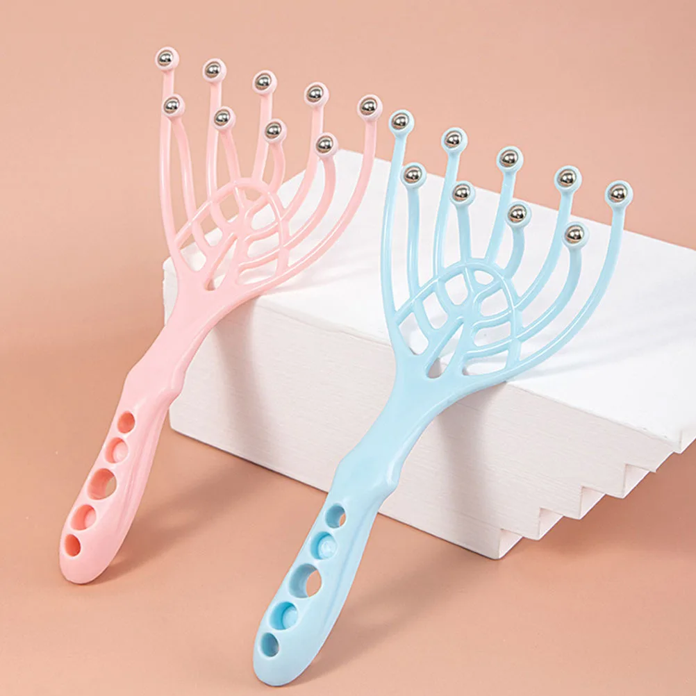 

4Pcs Head Massager Claw Durable Safe Exquisite Details Practical Gift for Friends Family Relaxation Head Massager