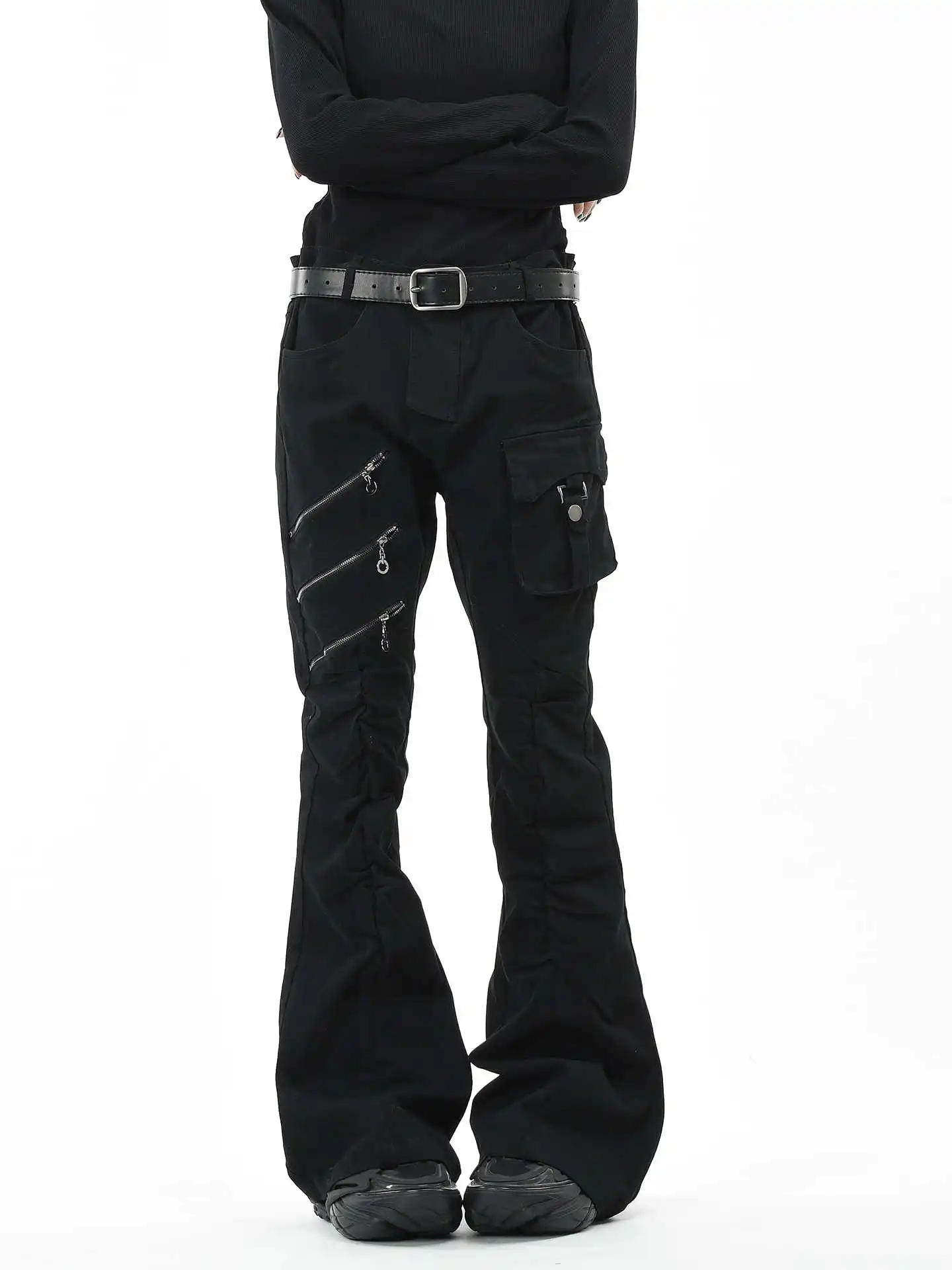 

Новые женские джинсы-клеш в стиле Dark Academia, модные джинсы-клеш Abi Bell Bottom, длинные брюки в японском стиле Y2K, гранж, дизайнерский стиль Goblin Core