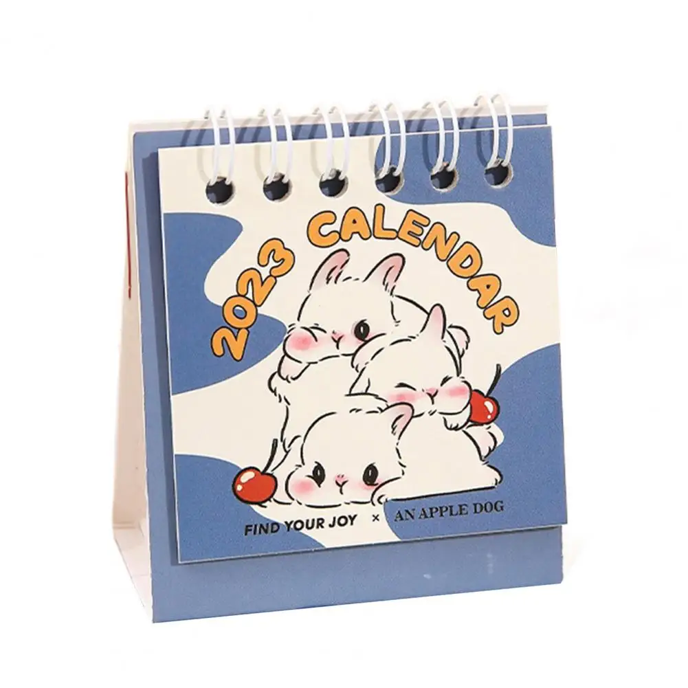 Vyučváné zásoby  velkolepý 2023 kreslený králík denně schéma stůl plánovač hustý papír stůl kalendář konírna   domácí zásoby
