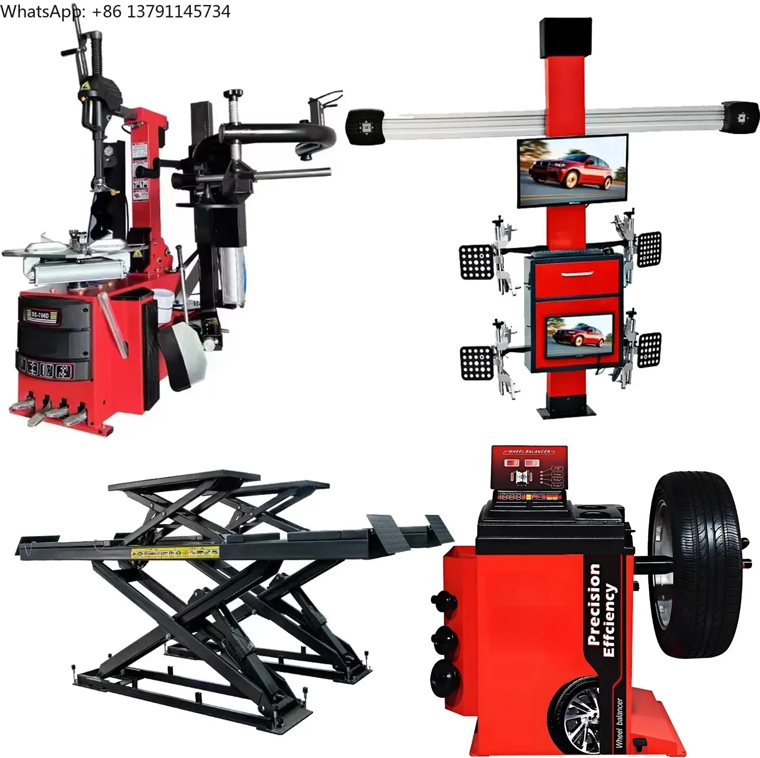 Wholesale Price Tire Changer  3Dwheel Alignment Tyre Balancer Scssior Lift Combo